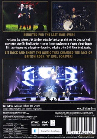 Cliff Richard The Shadows The Final Reunion (BBC) [DVD]