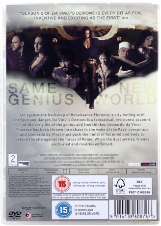 Da Vinci's Demons Season 2 (Demony da Vinci) (BBC) [DVD]