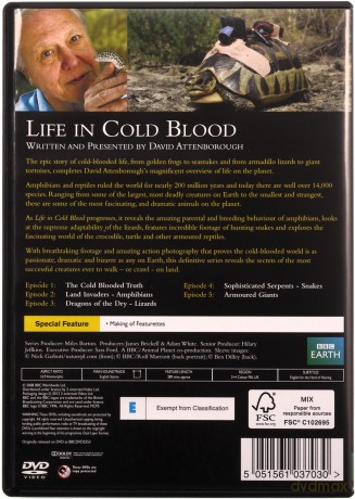 David Attenborough-Life In Cold Blood (BBC) [DVD]