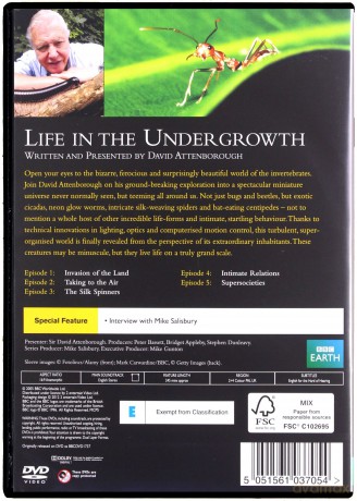 David Attenborough-Life In The Undergrowth (BBC) [DVD]