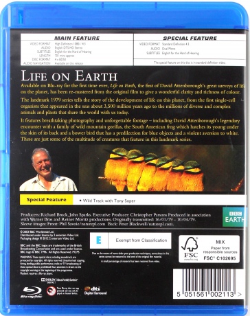 David Attenborough-Life On Earth (BBC) [Blu-Ray]