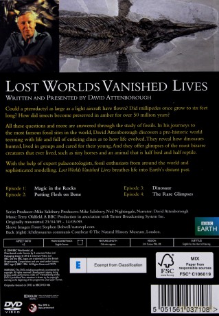 David Attenborough-Lost Worlds Vanished Lives (BBC) [DVD]