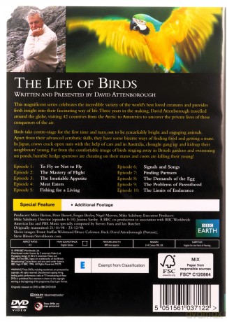 David Attenborough The Life Of Birds (BBC) [DVD]