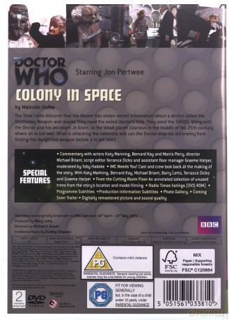 Doctor Who Colony In Space (BBC) [DVD]