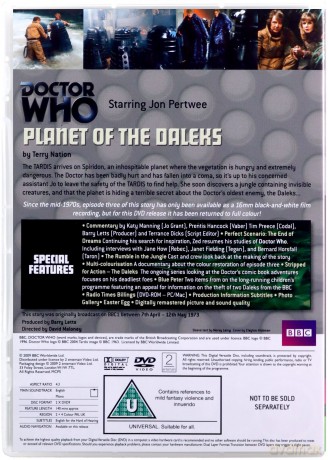 Doctor Who Dalek War Frontier In Space-Planet Of The Daleks (BBC) [DVD]