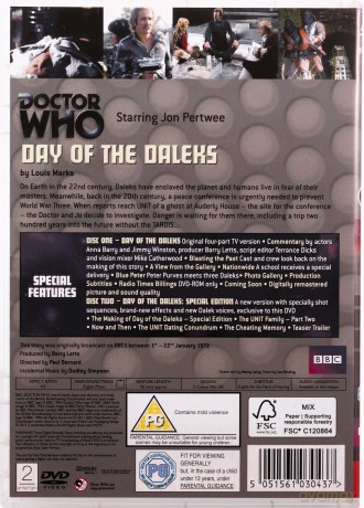 Doctor Who Day Of The Daleks (BBC) [DVD]