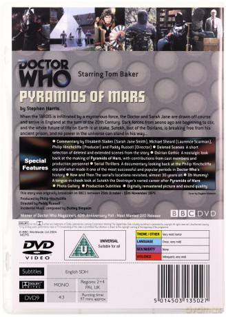 Doctor Who Pyramids Of Mars (BBC) [DVD]