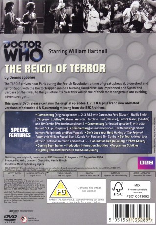 Doctor Who Reign Of Terror (BBC) [DVD]