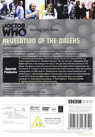 Doctor Who Revelation Of The Daleks (BBC) [DVD]