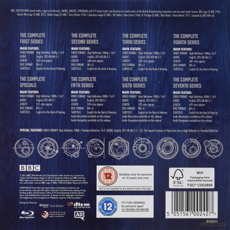 Doctor Who Season 1-7 (BBC) [BOX] [Blu-Ray]