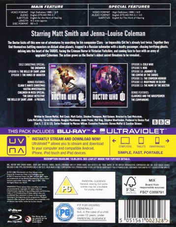 Doctor Who Season 7 Part 2 + 2012 Christmas Special (BBC) [2xBlu-Ray]