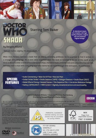 Doctor Who Shada (BBC) [DVD]