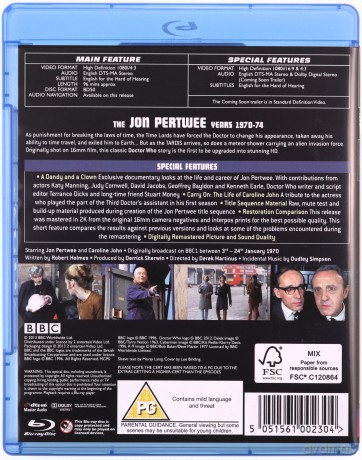 Doctor Who Spearhead From Space (BBC) [Blu-Ray]