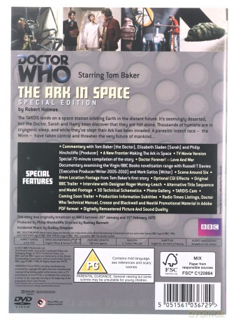 Doctor Who The Ark In Space Special Edition (BBC) [DVD]