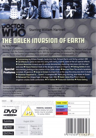 Doctor Who The Dalek Invasion Of Earth (BBC) [DVD]