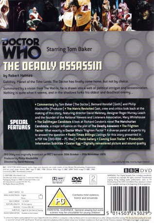 Doctor Who The Deadly Assassin (BBC) [DVD]