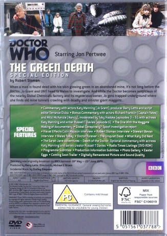 Doctor Who The Green Death Special Edition (BBC) [DVD]