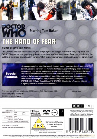 Doctor Who The Hand Of Fear (BBC) [DVD]