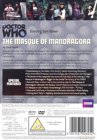 Doctor Who The Masque Of Mandragora (BBC) [DVD]