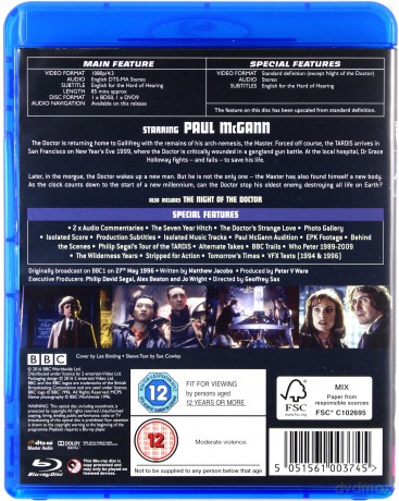 Doctor Who The Movie (BBC) [Blu-Ray]