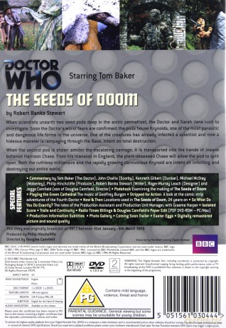 Doctor Who The Seeds Of Doom (BBC) [DVD]