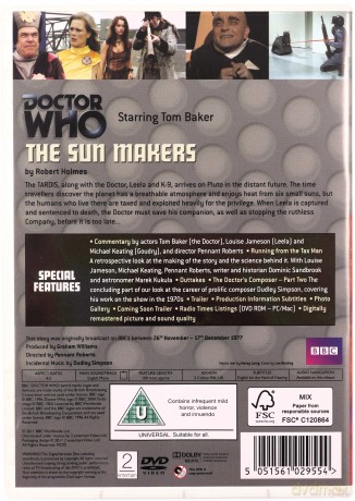Doctor Who The Sun Makers (BBC) [DVD]