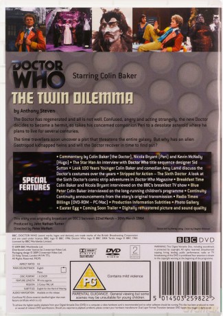 Doctor Who The Twin Dilemma (BBC) [DVD]