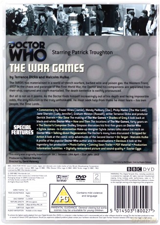 Doctor Who War Games (BBC) [DVD]