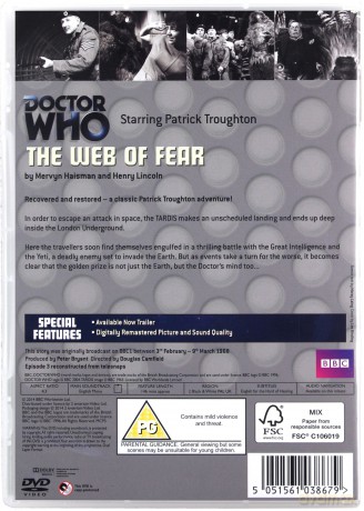 Doctor Who Web Of Fear (BBC) [DVD]