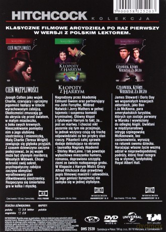 Alfred Hitchcock kolekcja 2: Kłopoty z Harrym / Cień wątpliwości / Człowiek, który wiedział za dużo [BOX] [3DVD]