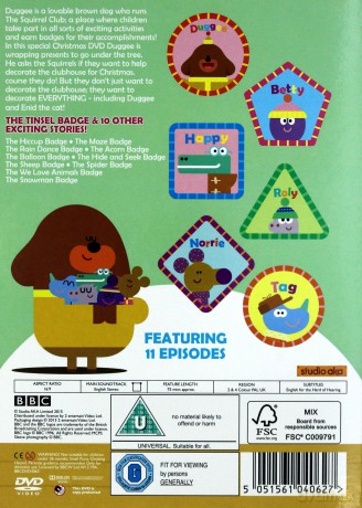 Hey Duggee-The Tinsel Badge-Other Stories (BBC) [DVD]