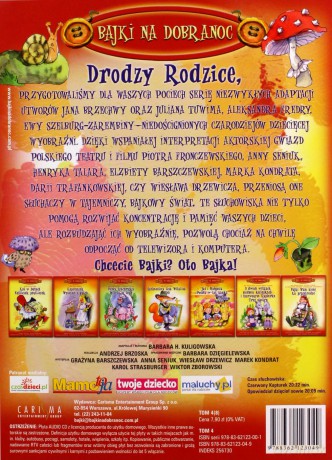 Bajki na dobranoc: Czerwony Kapturek / Opowiedział Dzięcioł Sowie - Jan Brzechwa [AUDIOBOOK] [CD]