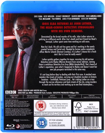 Luther Season 2 (BBC) [Blu-Ray]
