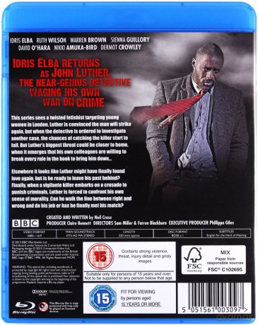 Luther Season 3 (BBC) [Blu-Ray]