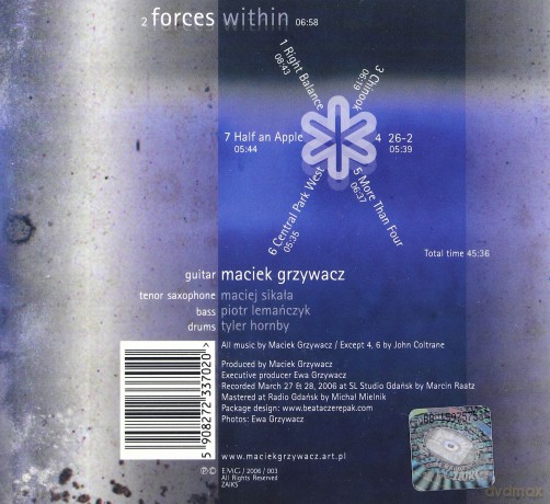 Maciej Grzywacz: Forces Within [CD]