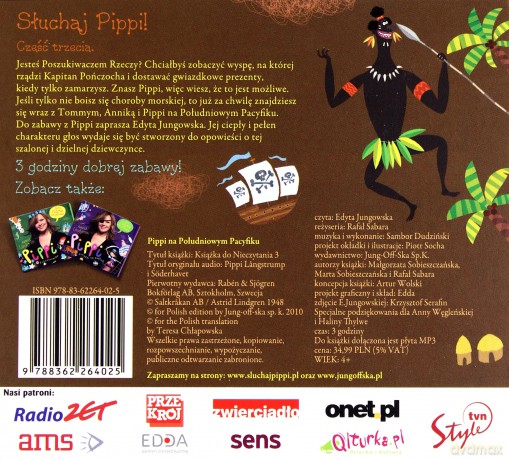 Pippi na Południowym Pacyfiku - Astrid Lindgren [AUDIOBOOK] [CD]+[książka]