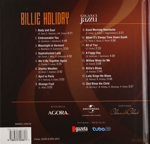 Giganci Jazzu 02: Billie Holiday [książka]+[CD]