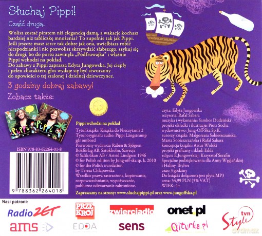Pippi wchodzi na pokład - Astrid Lindgren [AUDIOBOOK] [CD]+[książka]