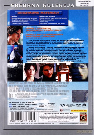 Vanilla Sky (polski lektor) (srebrna kolekcja) [DVD]