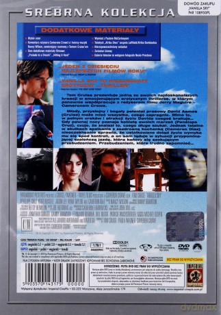 Vanilla Sky (polski lektor) (srebrna kolekcja) [DVD]