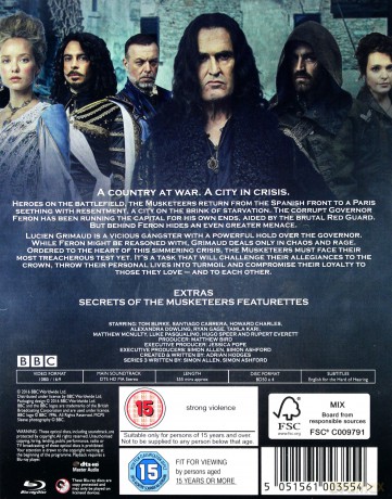 The Musketeers Season 3 (Muszkieterowie) (BBC) [Blu-Ray]