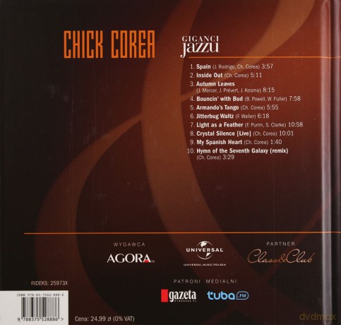 Giganci Jazzu 09: Chic Corea (digibook) [CD]