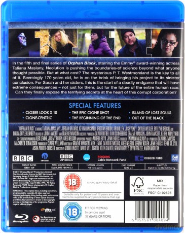 Orphan Black Season 5 Final Season (BBC) [Blu-Ray]