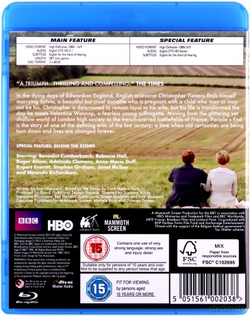 Parades End (Koniec defilady) (BBC) [Blu-Ray]