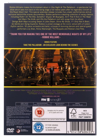 Robbie Williams-One Night At The Palladium (BBC) [DVD]