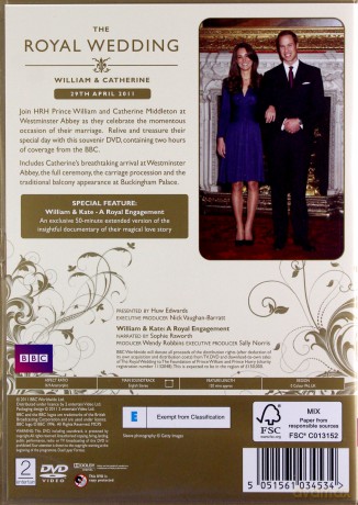 Royal Wedding William And Catherine (BBC) [DVD]