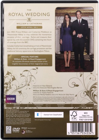 Royal Wedding William And Catherine (BBC) [DVD]