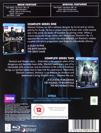 Sherlock Season 1-2 (BBC) [Blu-Ray]