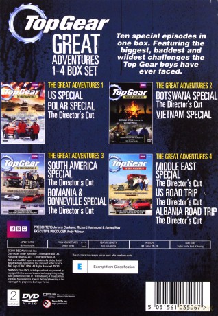 Top Gear The Great Adventures 1-4 (BBC) [BOX] [DVD]