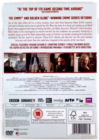 Top Of The Lake - China Girl (Tajemnice Laketop) (BBC) [DVD]